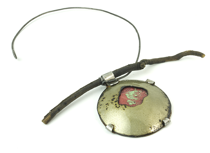 organic nature inspired colorful necklace