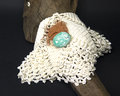 Day of the Dead turquoise resin skully bracelet