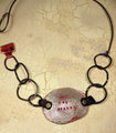 "Be the change" pewter bracelet necklace conversion