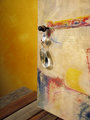Steampunk ballerina Beatrix on wood with resin and crystal