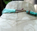 Cholla disc necklace with enameled #8 and a bottlecap accent