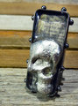 Steampunk day of the dead men's adjustable ring
