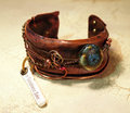 For goodness sake_crushed_copper_cuff_recycled_chains_beads Jomama 1