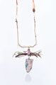 recycled conponents boho necklace