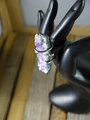 oblong amethyst steel ring