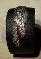 Sterling silver & pvc cuff