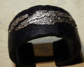 Sterling silver & pvc cuff