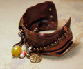 salvaged_crushed_copper_cuff_recycled_chains_beads_vintage_parts_brass Jomama