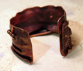 salvaged_crushed_copper_cuff_recycled_chains_beads_vintage_parts_brass Jomama