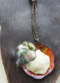urban decay bohemian leather bib © necklace with fiber egg