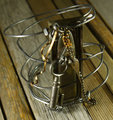 Industrial key hole steel wire bracelet