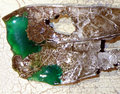 Sterling silver leaf pendant with resin