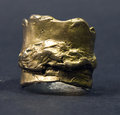 Bronze unisex organic nugget terrain ring