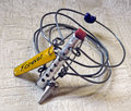 Vintage hair roller forever steel bracelet