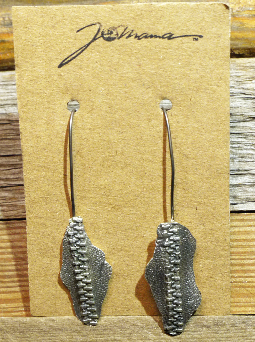 zipper earrings
