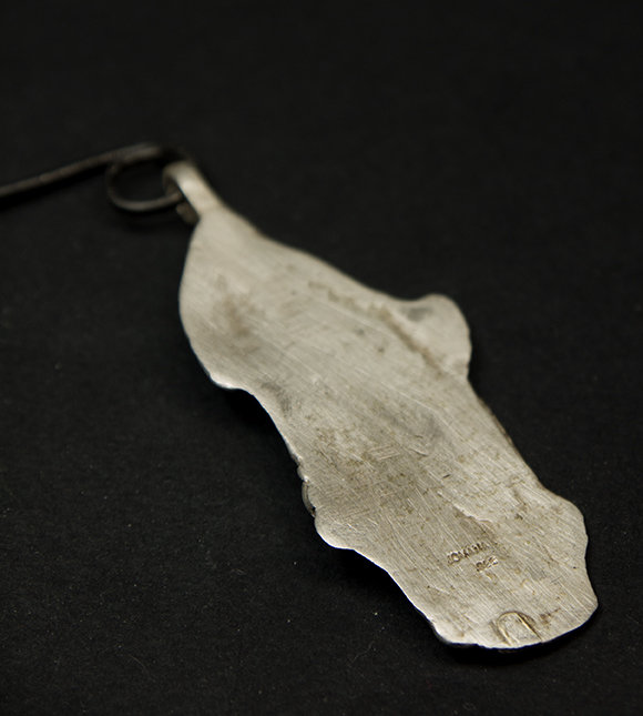 sterling silver leaf necklace