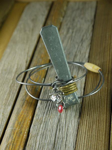 industrial steel bracelet